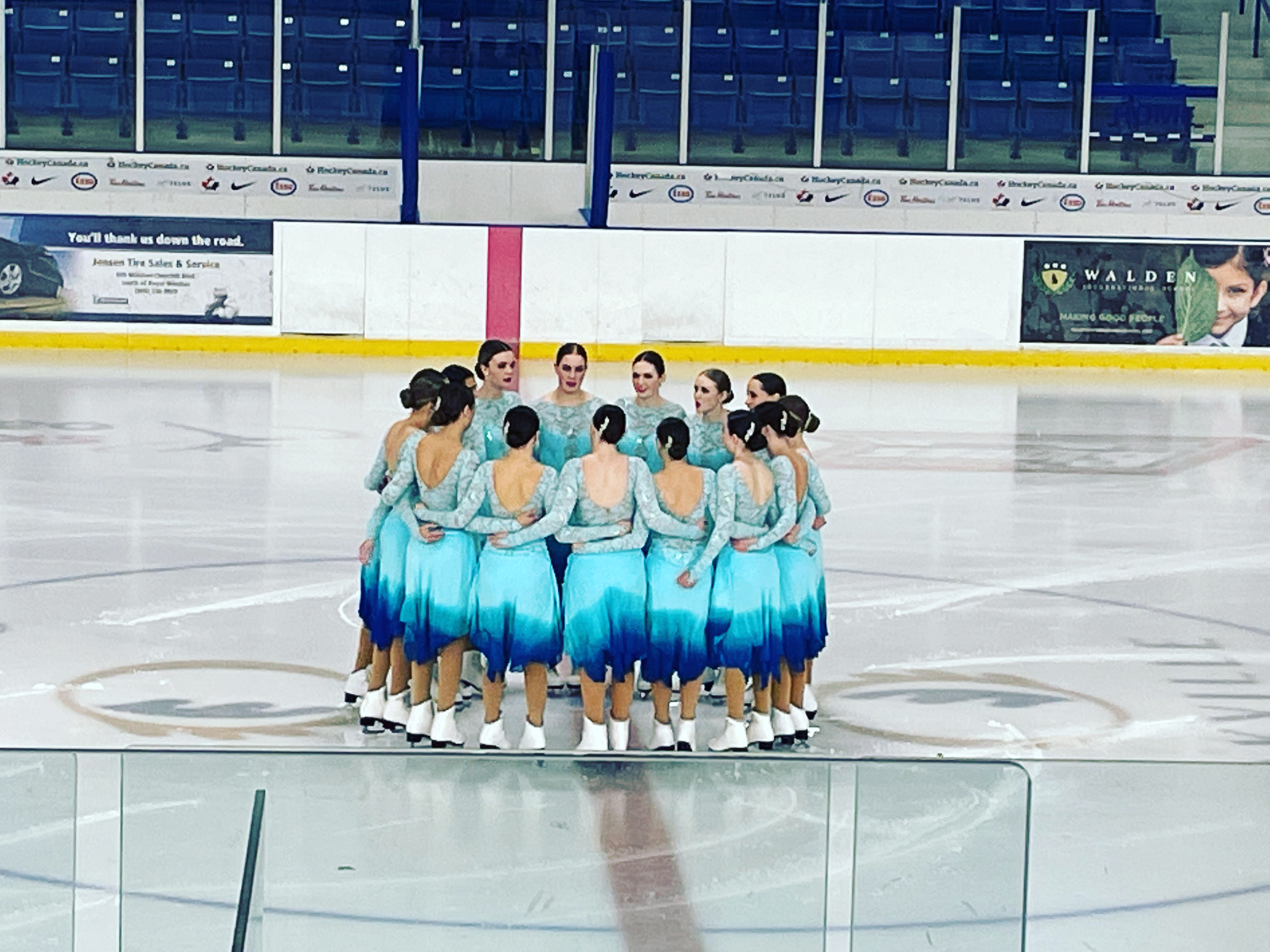 At centre ice, Regionals competition